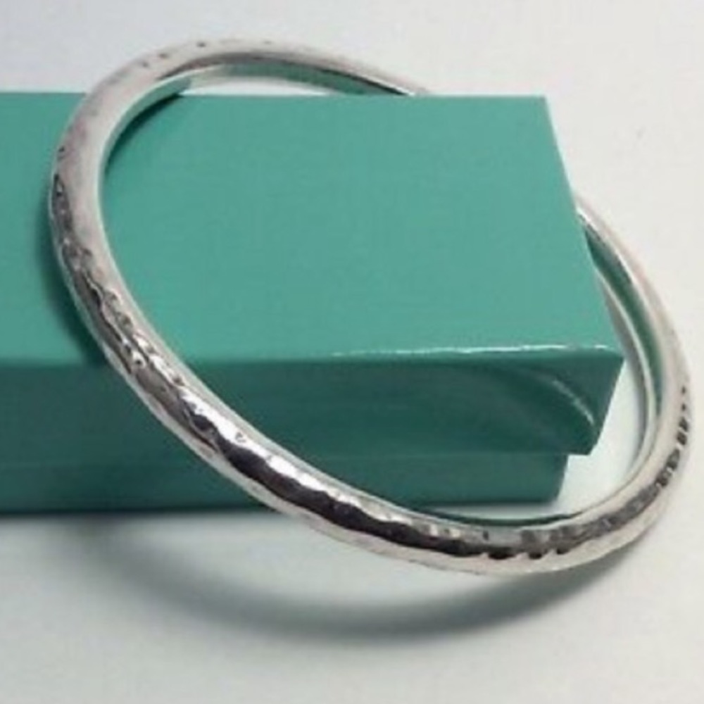 Silpada Silver Hammered Bangle Bracelet
